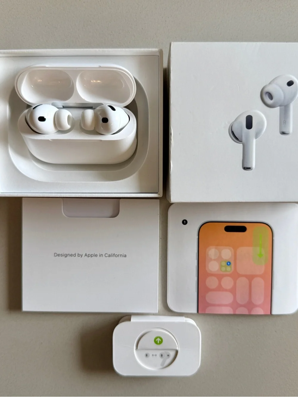 Apple White AirPods Pro 3rd Generation with White Charging Case and Accessories✨